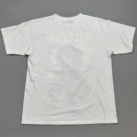 Men's Malcolm X White Graphic T-Shirt with Colorful Design - Picture 8 of 10